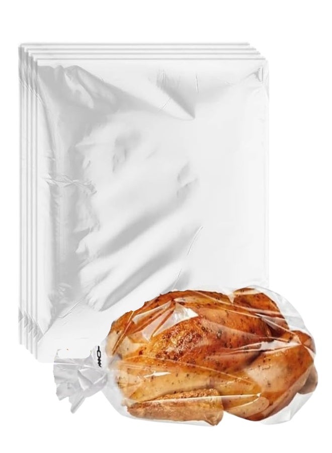 أكياس تحميص آمنة للاستخدام في الفرن والميكروويف - أكياس طهي كبيرة مقاومة للحرارة للديك الرومي والدجاج واللحوم المشوية الكبيرة - تعزز النكهة، وتحافظ على عصارة الطعام ونظافة الفرن - 8 أكياس - Image 1